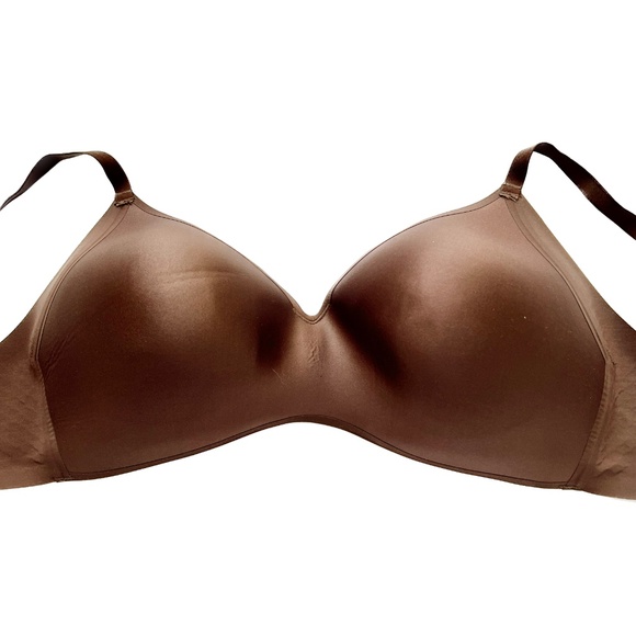 Knix WingWoman Contour Bra Wireless Plunge Size 8 Chocolate Brown T-shirt - Picture 1 of 5